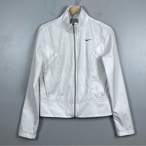 Nike Women's Polyester Lightweight Full Zip Jacket with Embroidered Logo Size S